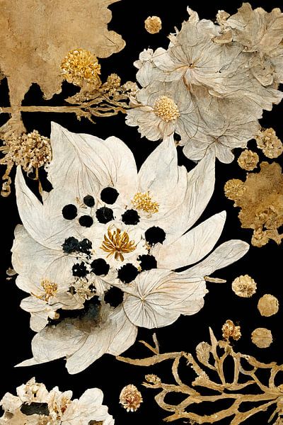 Beige Dry Flowers by Treechild