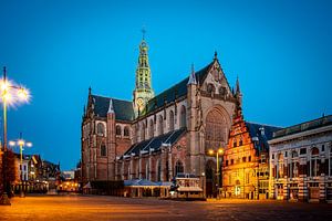 Grote Mark in Haarlem - kleur van Arjen Schippers