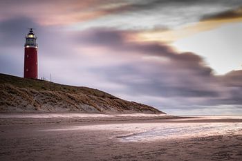 Coucher de soleil au phare de Texel