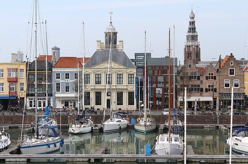 Ansicht Vissershaven , Vlissingen, Holland