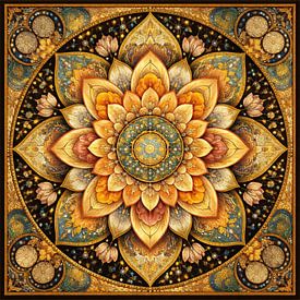 florales Mandala Inspiration Jugendstil von Claudia Gründler