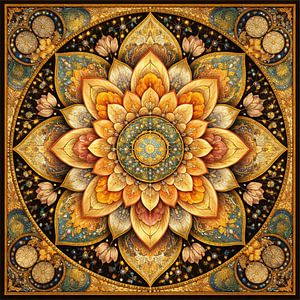 florales Mandala Inspiration Jugendstil