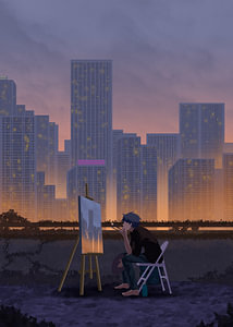 Urban Artist bei Twilight Skyline.