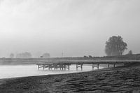 Jetty in fog