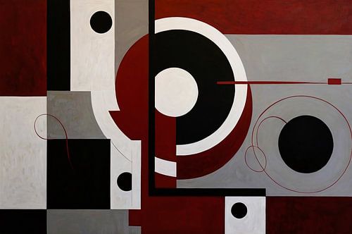 Dessin géométrique abstrait en couleur