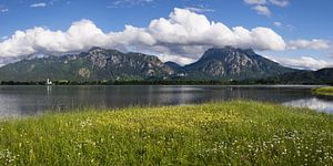 Panorama sur le lac Forggensee sur Walter G. Allgöwer