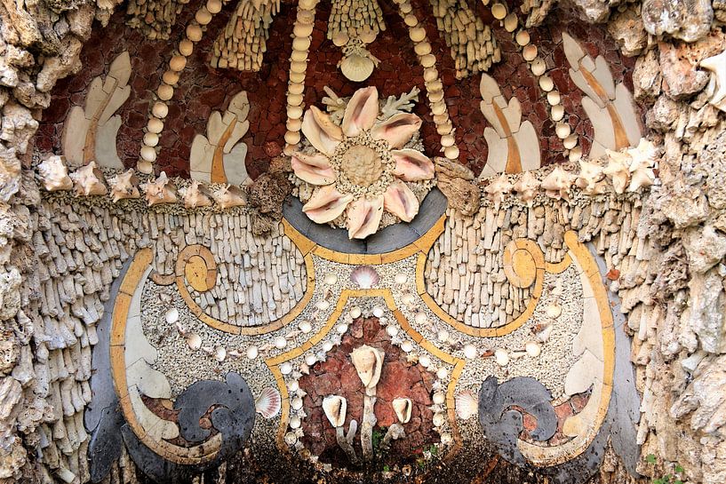 Medieval shell art from 1722 by Bobsphotography