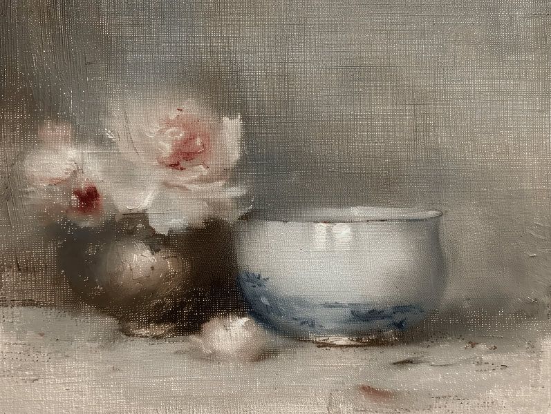 Still life in weathered, vintage style by Japandi Art Studio