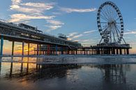 Sonnenuntergang an der Pier von Scheveningen von René Rollema Miniaturansicht