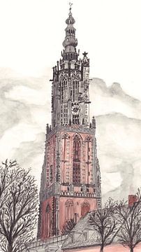 our dear lady tower amersfoort by djcartsupplies