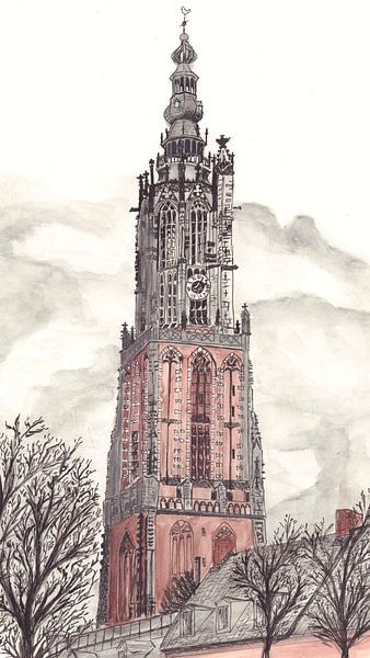 our dear lady tower amersfoort by djcartsupplies