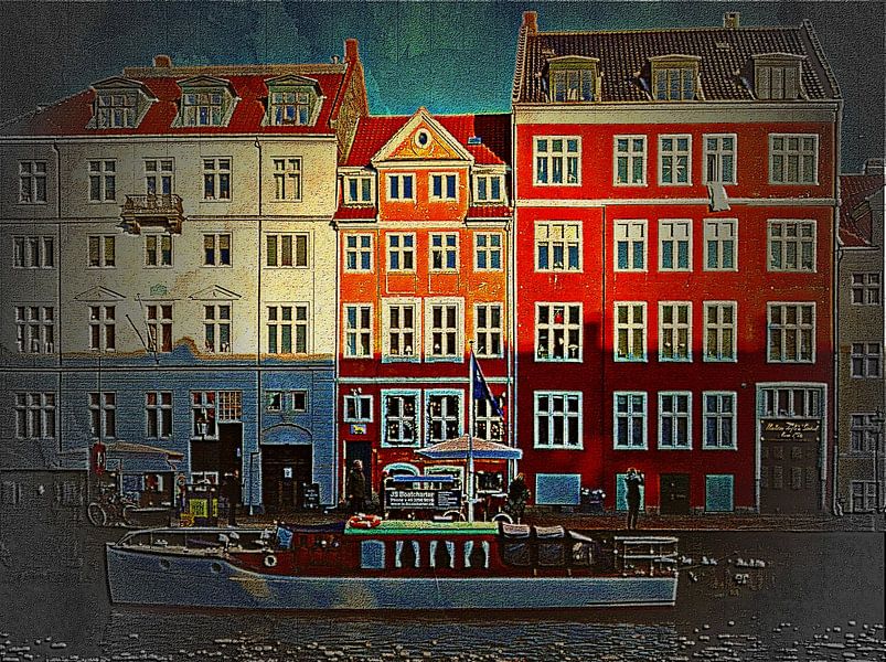 Light And Shade Nyhavn Harbor Copenhagen by Dorothy Berry-Lound