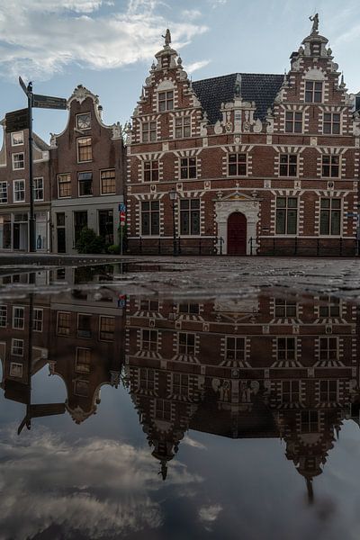 L'ancien hôtel de ville de Hoorn après la pluie par Manuuu