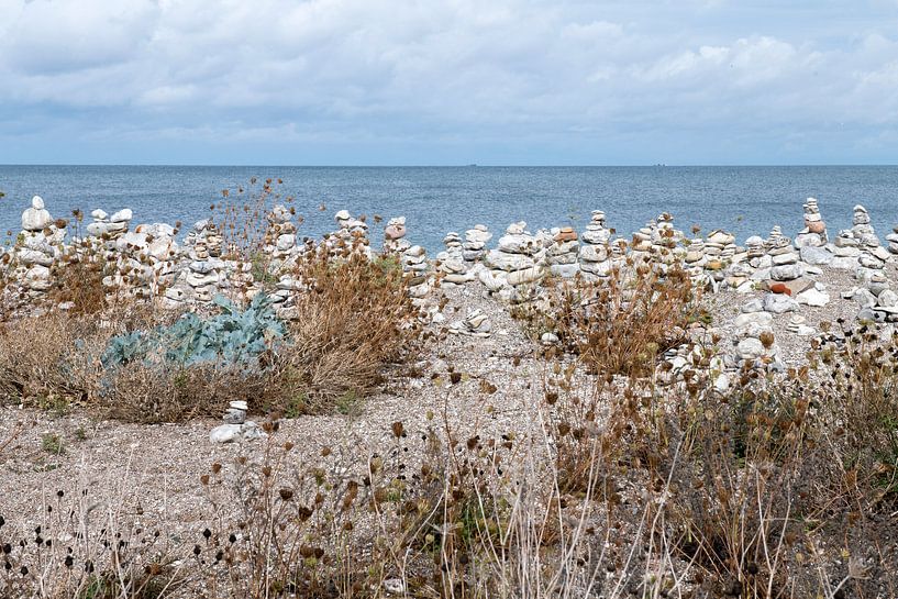 steenmannetjes aan de kust van Denemarken von Hanneke Luit