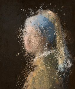 Girl with a Pearl Earring | What a splash | Polychrome | Nach einem Werk von Johannes Vermeer