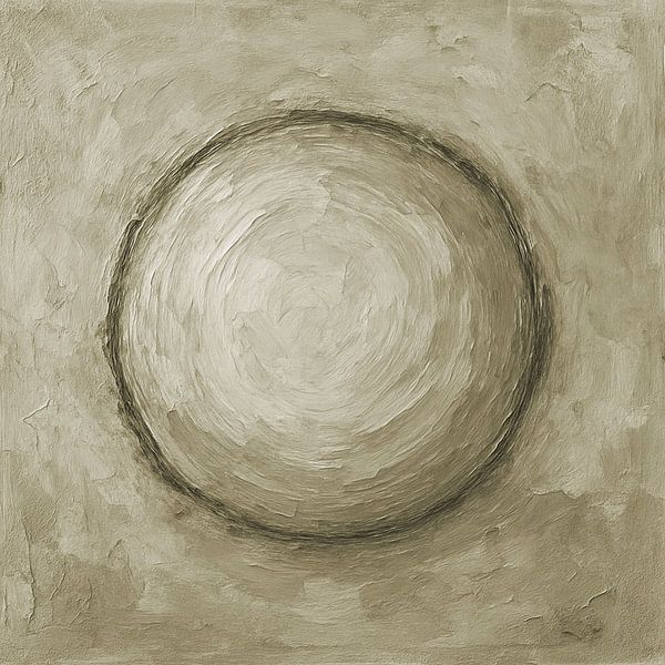 Kreis in  Naturfarben von Claudia Gründler