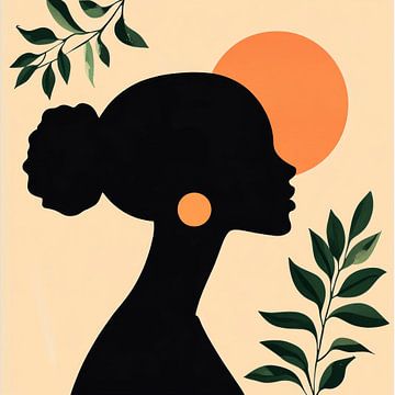 Elegantie in de schaduw van de natuur van Poster Art Shop