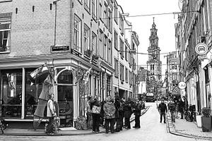Zeichnung Egelantiersstraat Amsterdam Westertoren