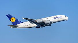 Lufthansa Airbus A380 passenger aircraft. by Jaap van den Berg