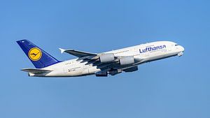 Lufthansa Airbus A380 Passagierflugzeug.