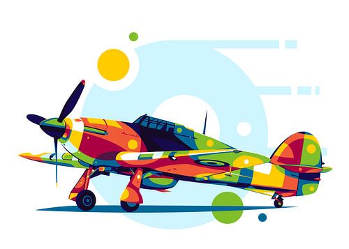 Hawker Hurricane in Pop Art