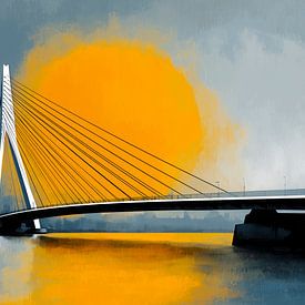 Erasmusbrug Rotterdam van Preet Lambon