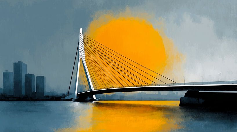 Erasmus Bridge Rotterdam by Preet Lambon