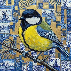 The Great Tit in Dutch Glory by karin van Bylevelt