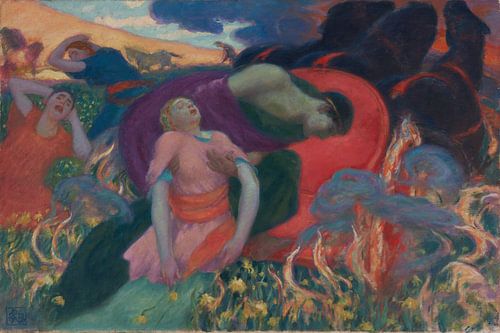 Rupert Bunny, De verkrachting van Persephone, ca 1913