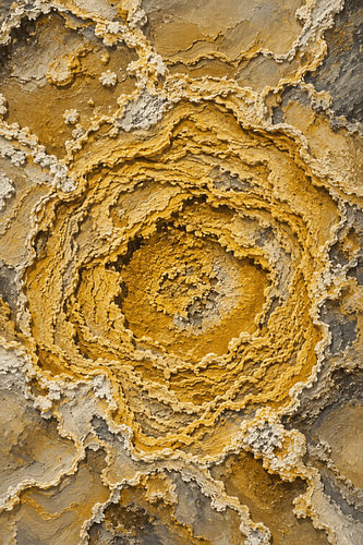 Contours minéraux volcaniques - Indonésie