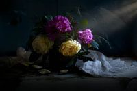 Bloemstilleven met pioenen
