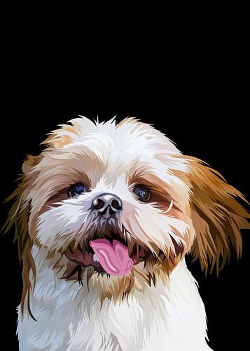 Shih tzu vector