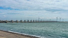 Delta-Maßnahmen in Zeeland: der Oosterschelde-Deich. von Jaap van den Berg