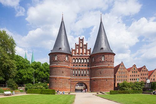 Holstentor, Lübeck, Sleeswijk-Holstein, Duitsland van Torsten Krüger