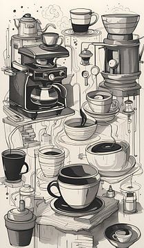 Different types of coffee by Niek Traas