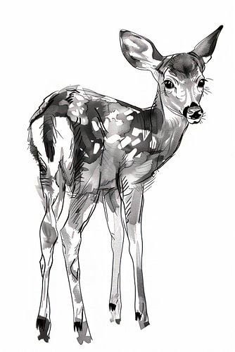 Niedliche kleine Hirsche