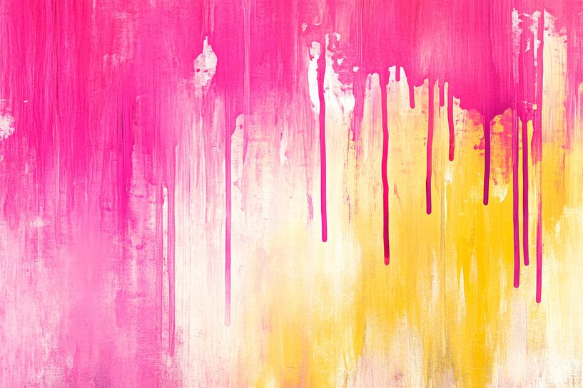 Colour gradient in pink and yellow by Poster Art Shop