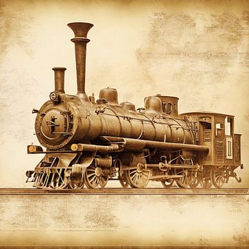 Antike Maschinen ,Lokomotive von Biljana Zdravkovic
