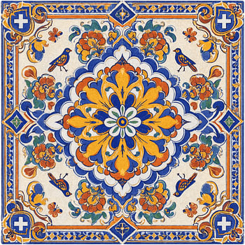 Traditional Italian Majolica Tile Art