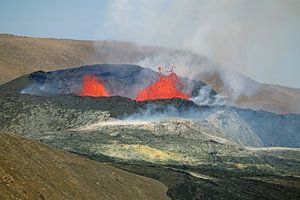 Der aktive Vulkan am Fagradalsfjall von Reinhard  Pantke