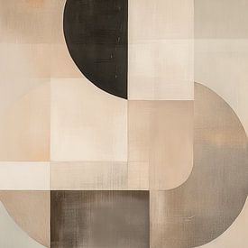 Modern abstract, Japandi stijl van Japandi Art Studio