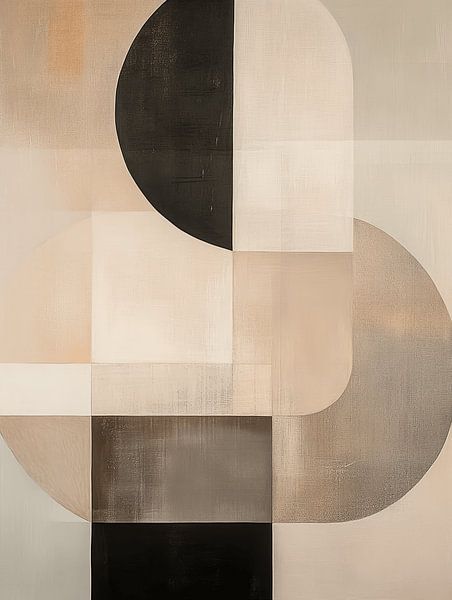 Modern abstrakt, japanischer Stil von Japandi Art Studio