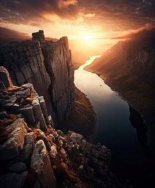 Sunrise on the fjord