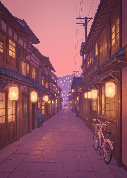 Anime Street Alley Japan Tokio von Ruzerin