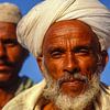 portrait vieil homme, Pakistan sur Jan Fritz