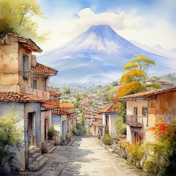 Guatemala Malerei von Abstraktes Gemälde