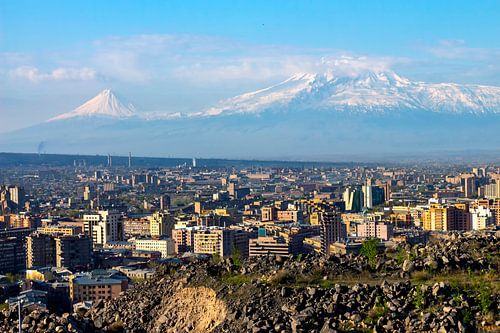 Blick auf den majestätischen Berg Ararat.