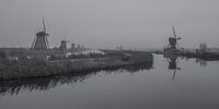 Kinderdijk In Black And White - 3 by Tux Photography thumbnail