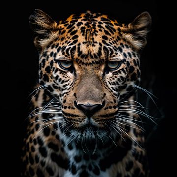 Porträt Leopard von TheXclusive Art