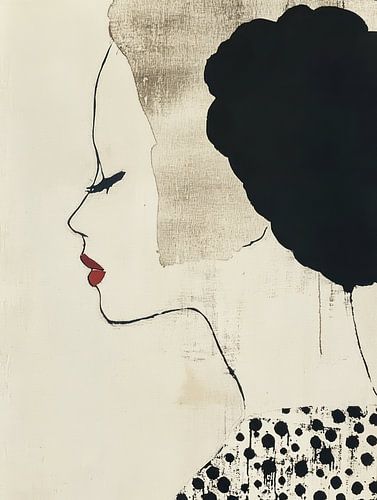 Vintage portret van vrouw